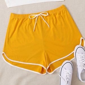SHEIN Yellow Women's Shorts